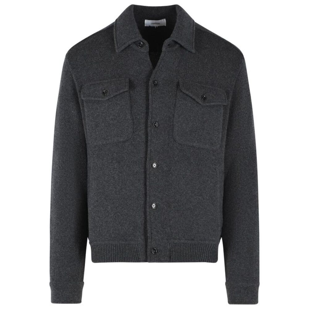 Lardini Grey Cashmere Jacket Men